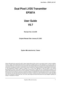 EP387A-UG-V0.7---Dual-Pixel-LVDS-Transmitter