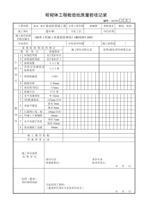 花坛砌体检验批