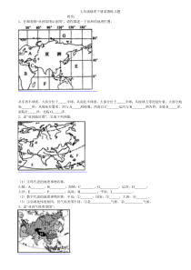 七年级地理下册填图练习题