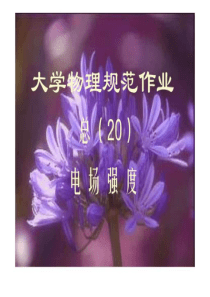 大学物理规范作业(本一)20解答