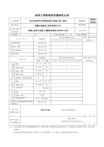 水性涂料涂饰工程检验批质量验收记录