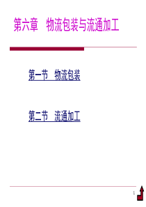 06第六章物流包装与流通加工