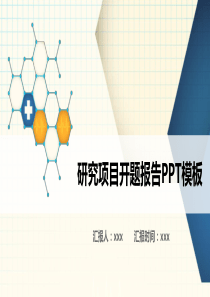 研究项目开题报告ppt