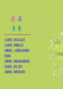 2013届中考物理复习方案-附录(新课标)课件-苏科版