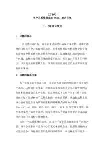 某公司客户关系管理系统解决方案（一）