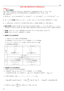 (详细版)2018高中数学学业水平考试知识点