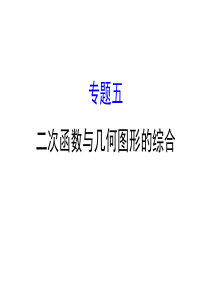 中考数学专题五-二次函数与几何图形的综合