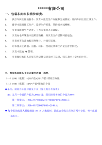 包装组长岗位职责及工资计算方法、考核表