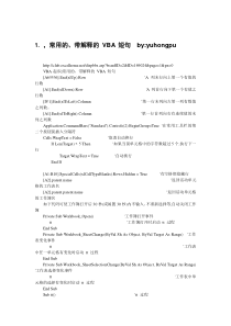 Excel-VBA_编程难点_版主高手实例集锦