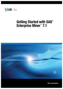 Getting Started with sas enterprise miner 7_1