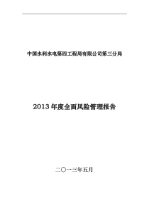 全面风险管理报告