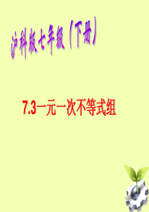 沪科版7年级下数学7.3一元一次不等式组课件(3)