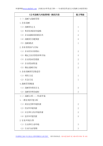 公司战略与风险管理测试内容