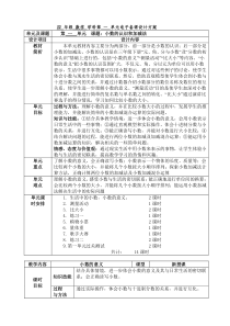 北师大版四年级数学下册教案表格式教案