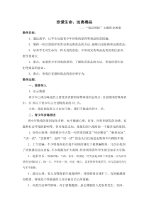 珍爱生命,远离毒品主题班会教案