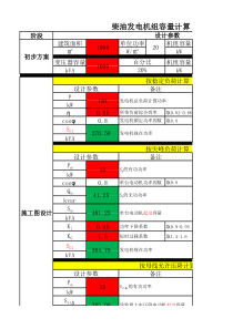 柴油发电机组容量计算