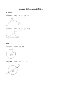 AutoLISP调用AutoCAD绘图命令