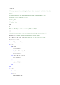 马尔科夫链matlab代码