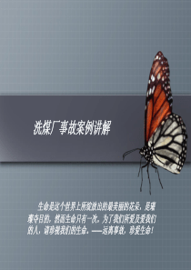 洗煤厂事故案列讲解