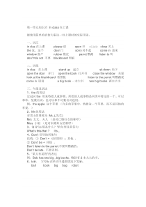 译林英语三年级下册3B1、2单元知识点