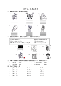 译林英语三年级下册3BUnit2练习(1)