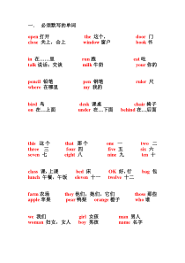 译林英语三年级下册3B默写单词