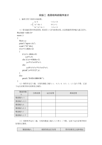 武汉理工大学c语言实验及答案