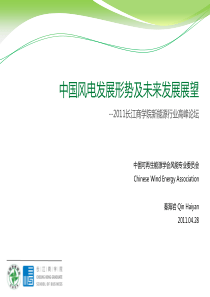 XXXX年_中国风电发展形势及未来发展展望