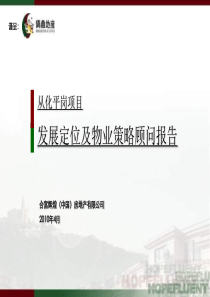 XXXX年4月广州从化平岗项目发展定位及物业策略顾问报告