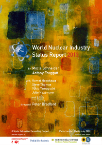 XXXX年世界核工业发展报告-TheWorldNuclearIndustry