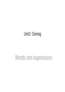 高中英语-人教版选修8-unit2-cloning-words-讲解与练习(共46页ppt)