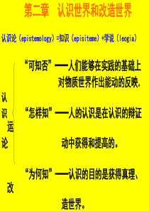 马克思主义答案-第二章认识世界和改造世界