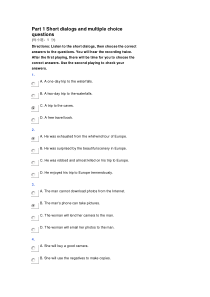 新视野大学英语4quiz7题目和答案