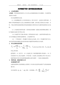 大学物理下册基本概念及规律(百)