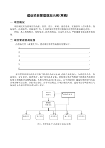 建设项目管理规划大纲(草稿)