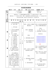 体育课实践课教案