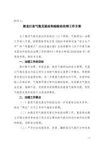 黑龙江省气瓶充装站和检验站治理工作方案