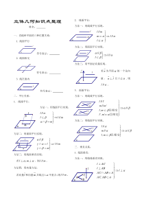 高中立体几何基础知识点全集(图文并茂)