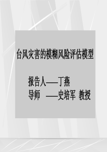 台风灾害的模糊风险评估模型