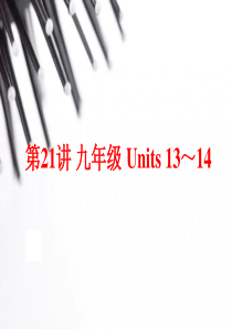 九年级-复习Units-13～14