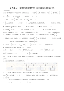 苏教版五年级下册数学第四单元　分数的意义和性质----假分数整数与带分数的互化