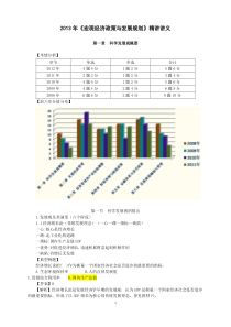 X年-宏观经济政策与发展规划-讲义