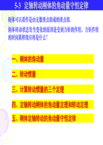 定轴转动刚体的角动量守恒定律