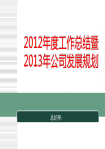 X年度工作总结暨X年公司发展规划