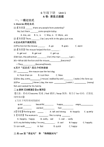 译林版英语六年级下册6B unit1单元测试哦 (1)