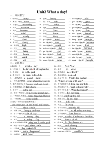 译林英语6B unit2 单元总默写 - 答案