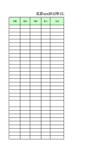 公司月行政费用统计表模板