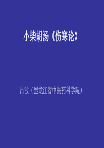 13.小柴胡汤详解