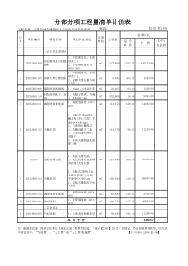 博物馆精装修工程清单计价表