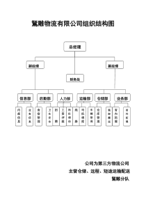 物流有限公司组织结构图